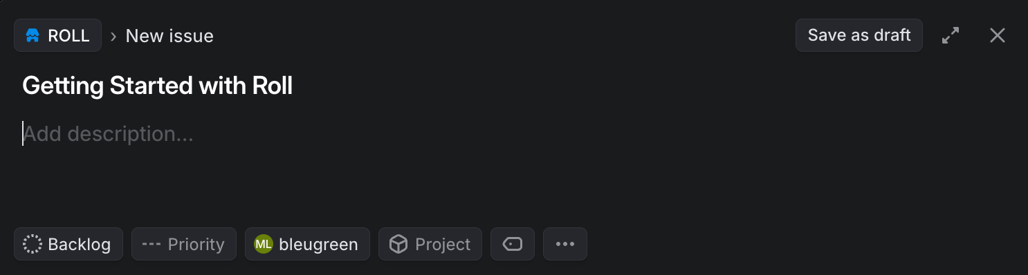 Creating a new Linear Issue